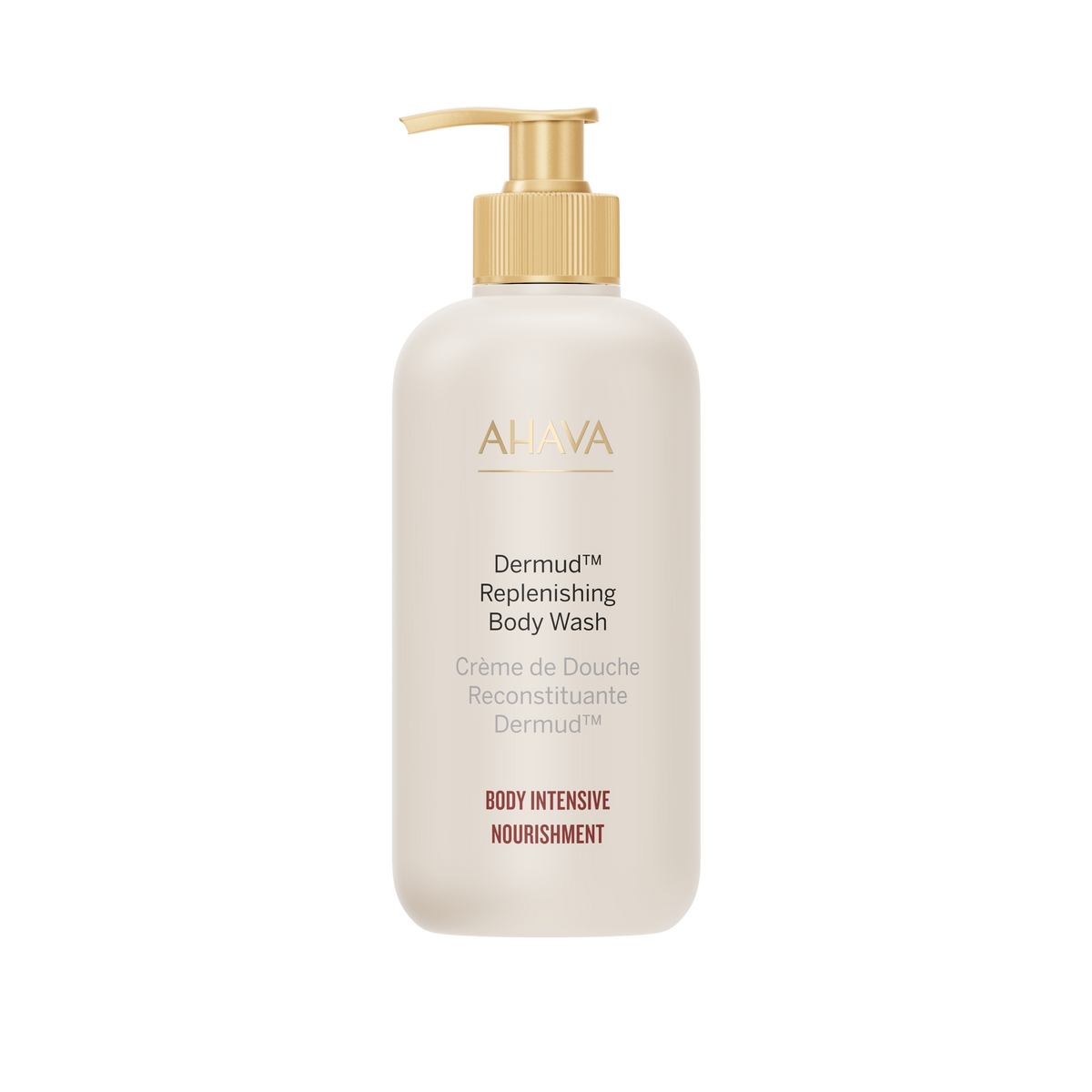 AHAVA Dermud Replenishing Body Wash with therapeutic Dead Sea mud