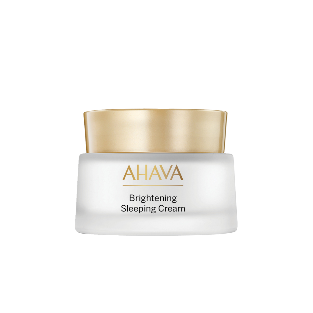 AHAVA Brightening Sleeping Cream with Dead Sea minerals for even tone