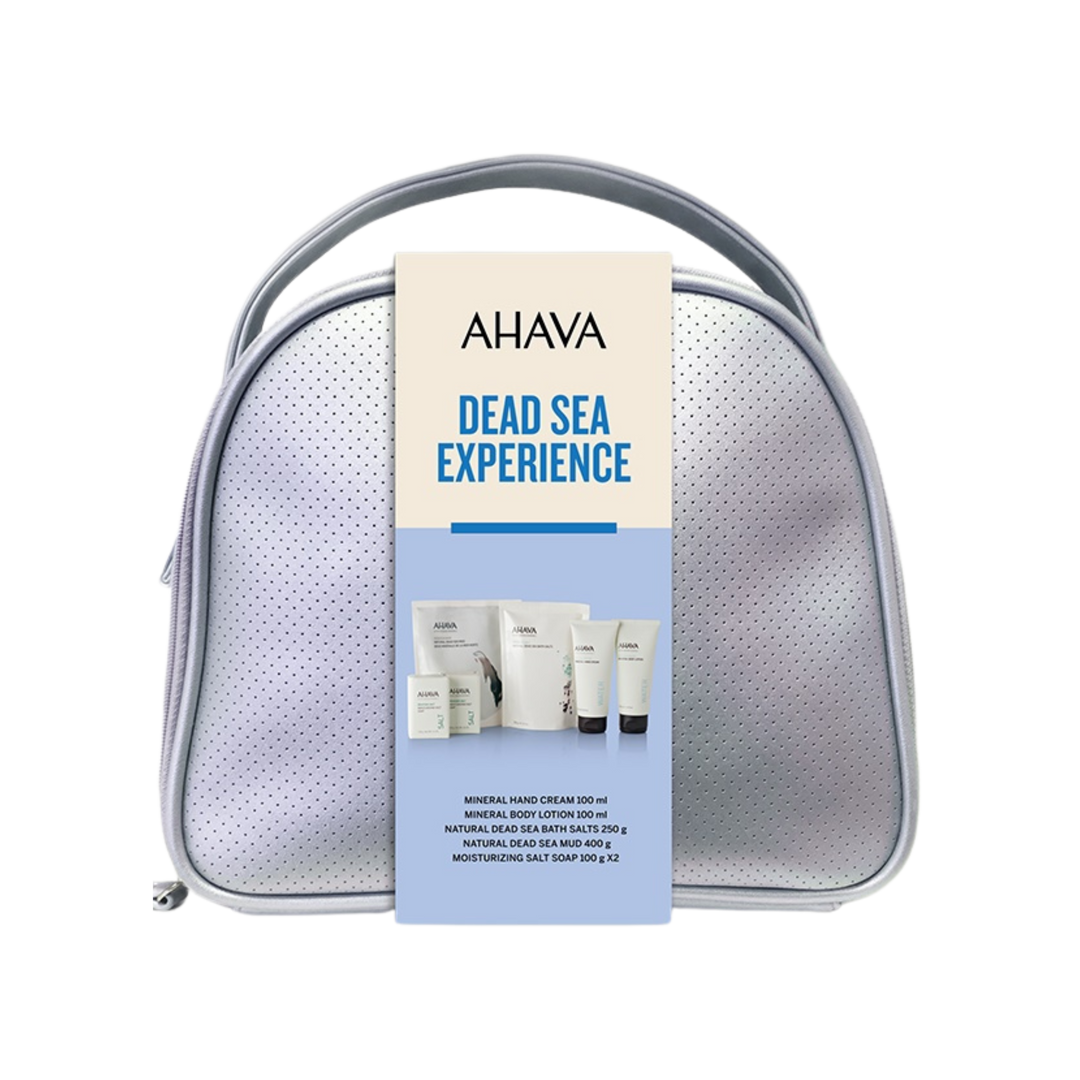 AHAVA Dead Sea Experience Set with mineral bath salts and mud