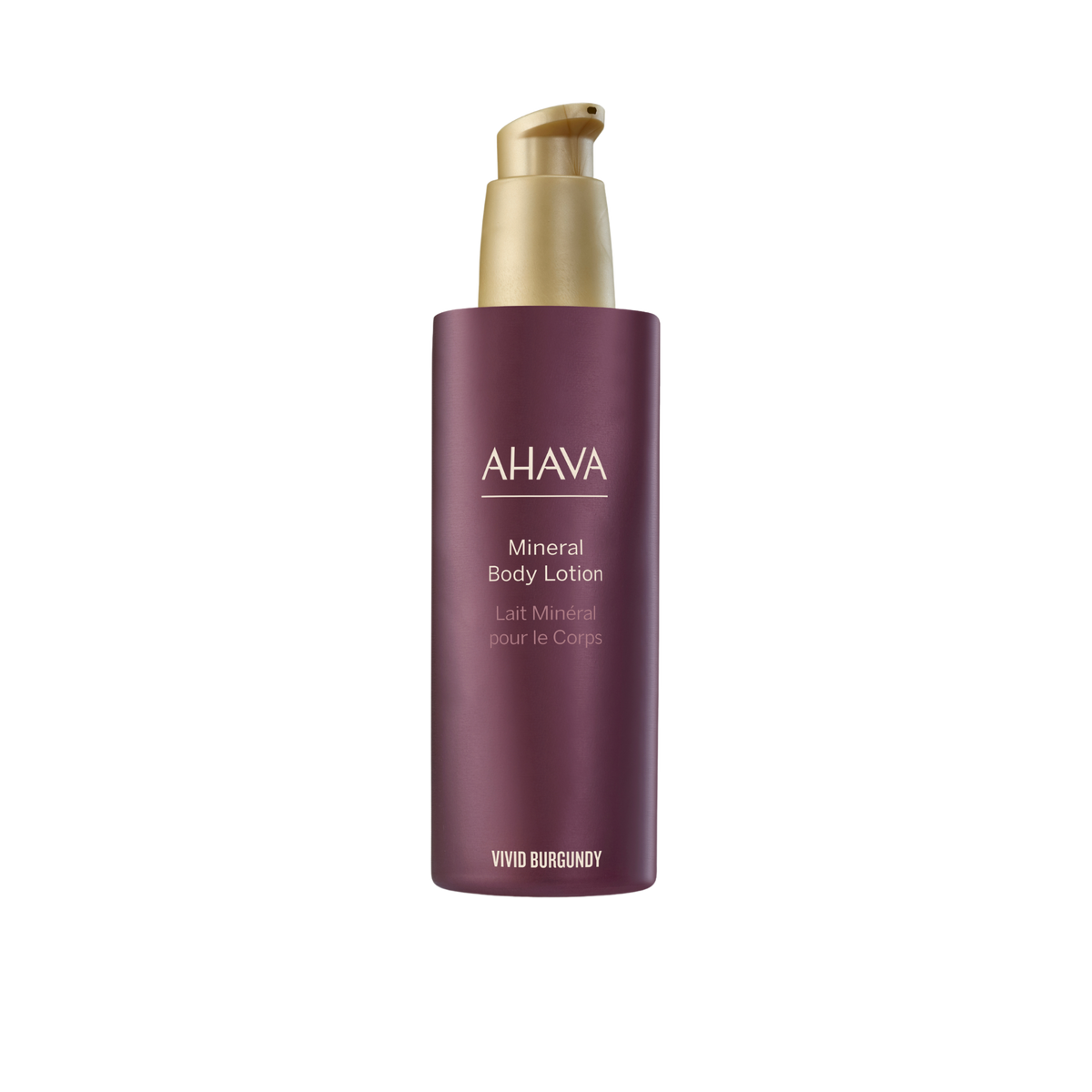 AHAVA Mineral Body Lotion Vivid Burgundy with Dead Sea minerals