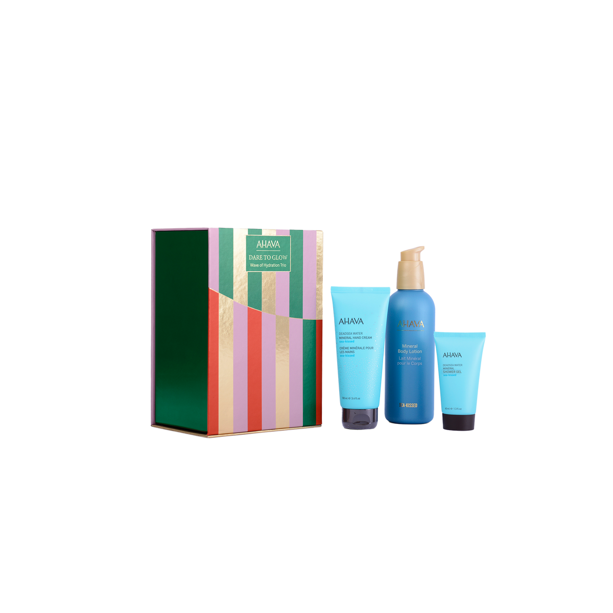 AHAVA Wave of Hydration Trio with Dead Sea Hyaluronic Acid products
