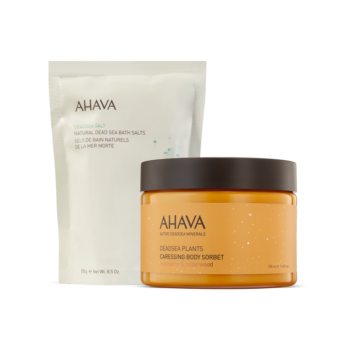 AHAVA Relaxing Ritual set with Lavender Dead Sea bath salts