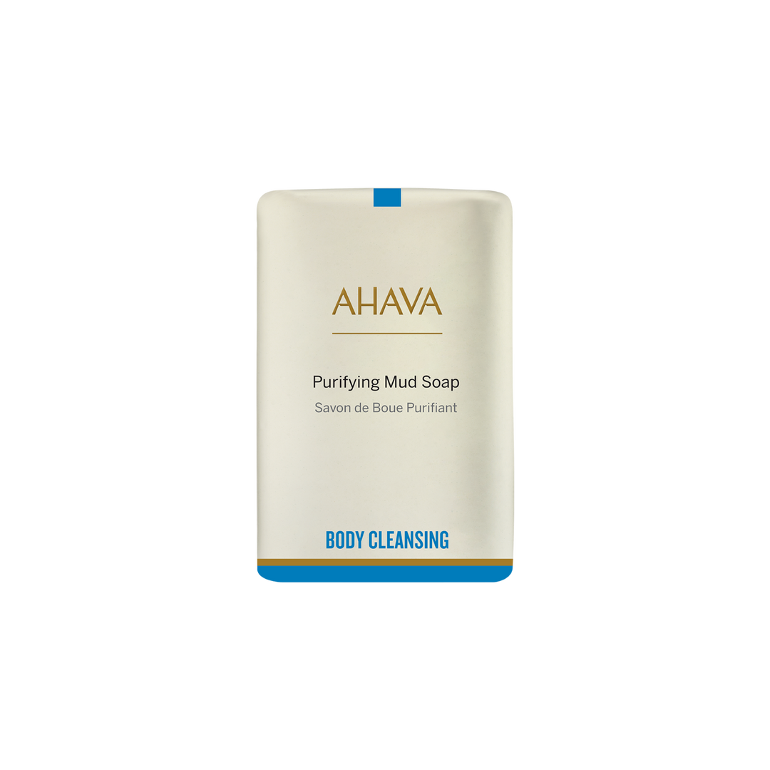 AHAVA Purifying Dead Sea Mud Soap bar for deep skin detox