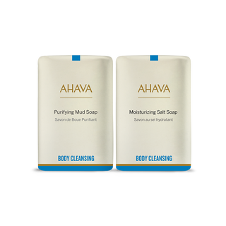 AHAVA Sea-Sourced Soap Set: Mud & Salt