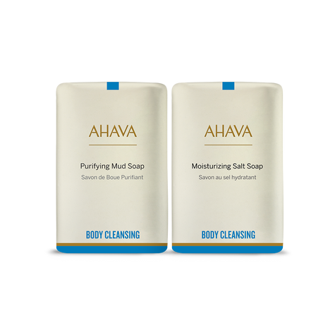 AHAVA Sea-Sourced Soap Set: Mud & Salt