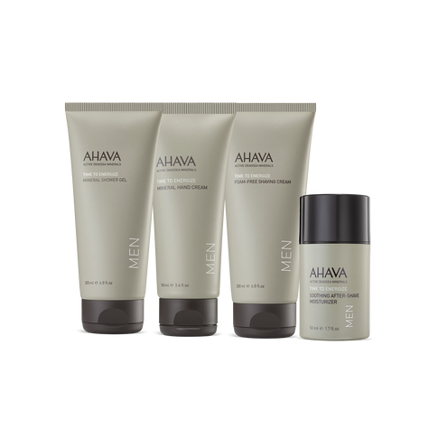 AHAVA Man's Routine essential Dead Sea skincare set for men