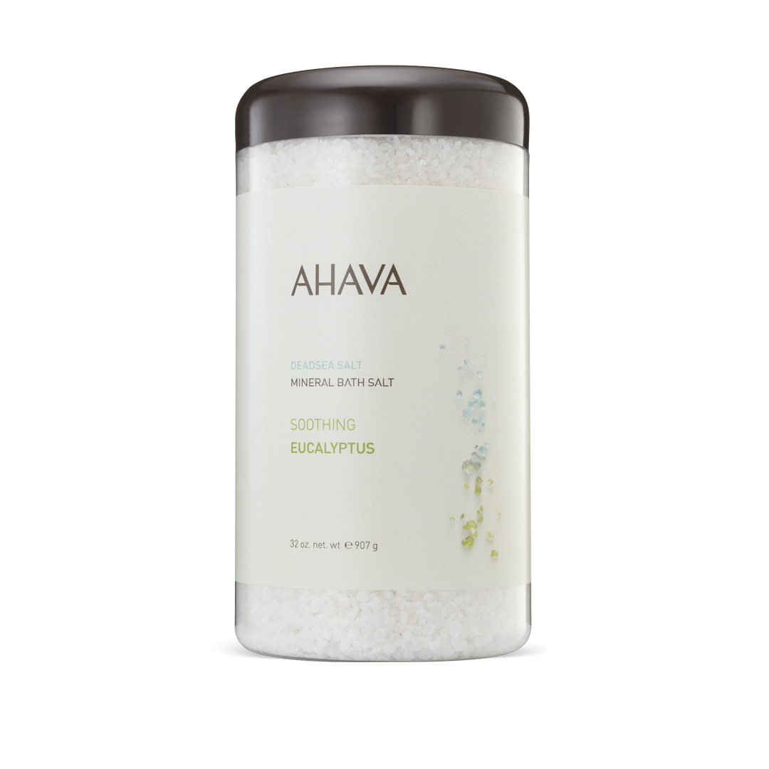 AHAVA Eucalyptus Dead Sea Bath Salts for refreshing mineral soak