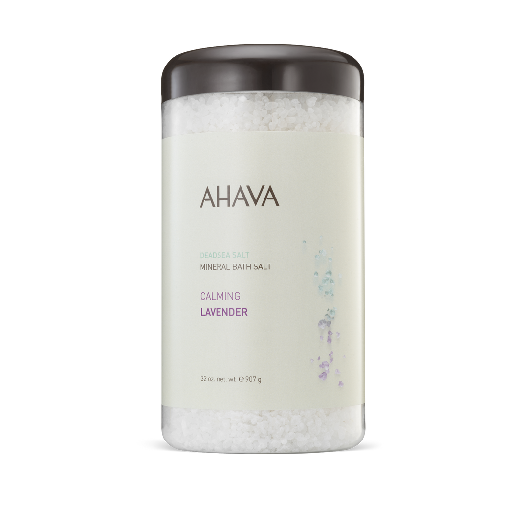 AHAVA Lavender Dead Sea Bath Salts for relaxing mineral bath