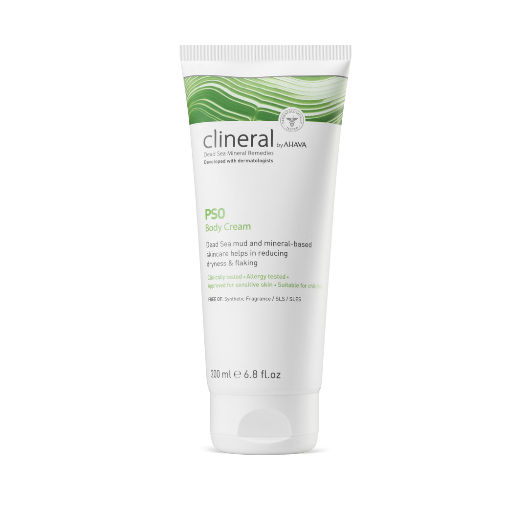 AHAVA Clineral PSO Body Cream with Dead Sea minerals for dry skin